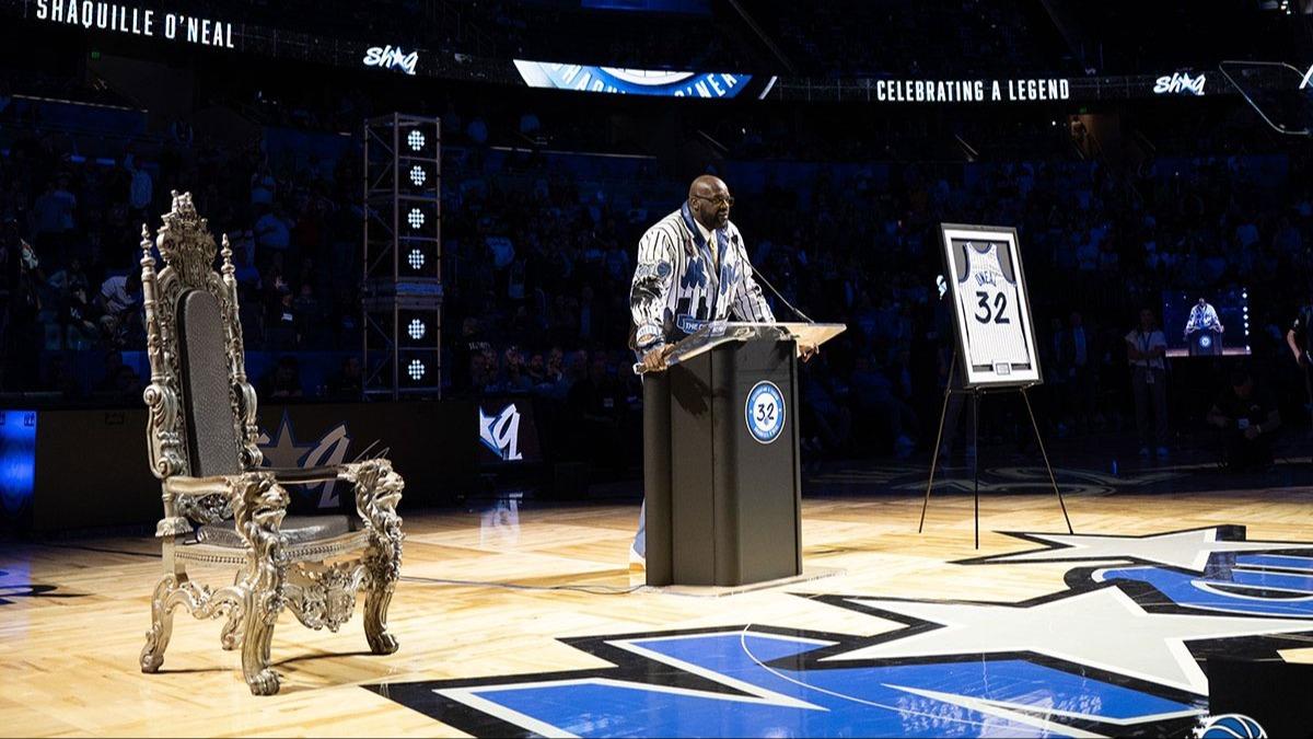 Magic, Shaquille O'Neal'n 32 numaral formasn emekli etti!