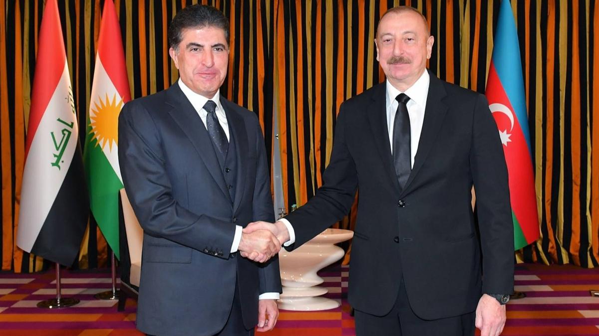 Aliyev, IKBY Bakan Barzani ile grt