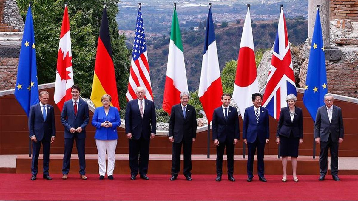 G7 liderleri, video konferansla grecek