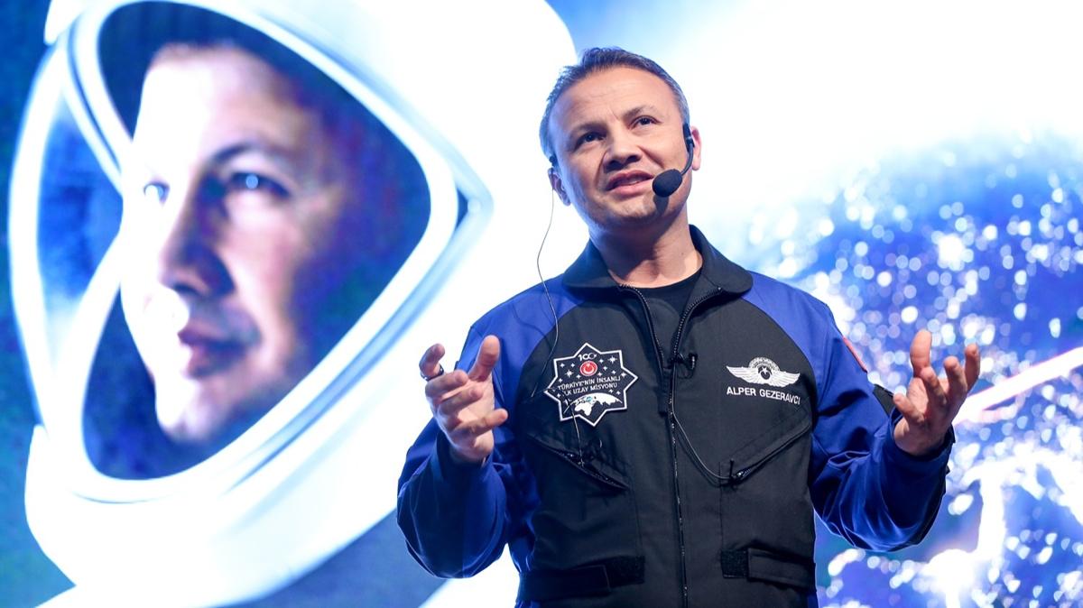 Astronot Alper Gezeravc, T'de ders verecek 