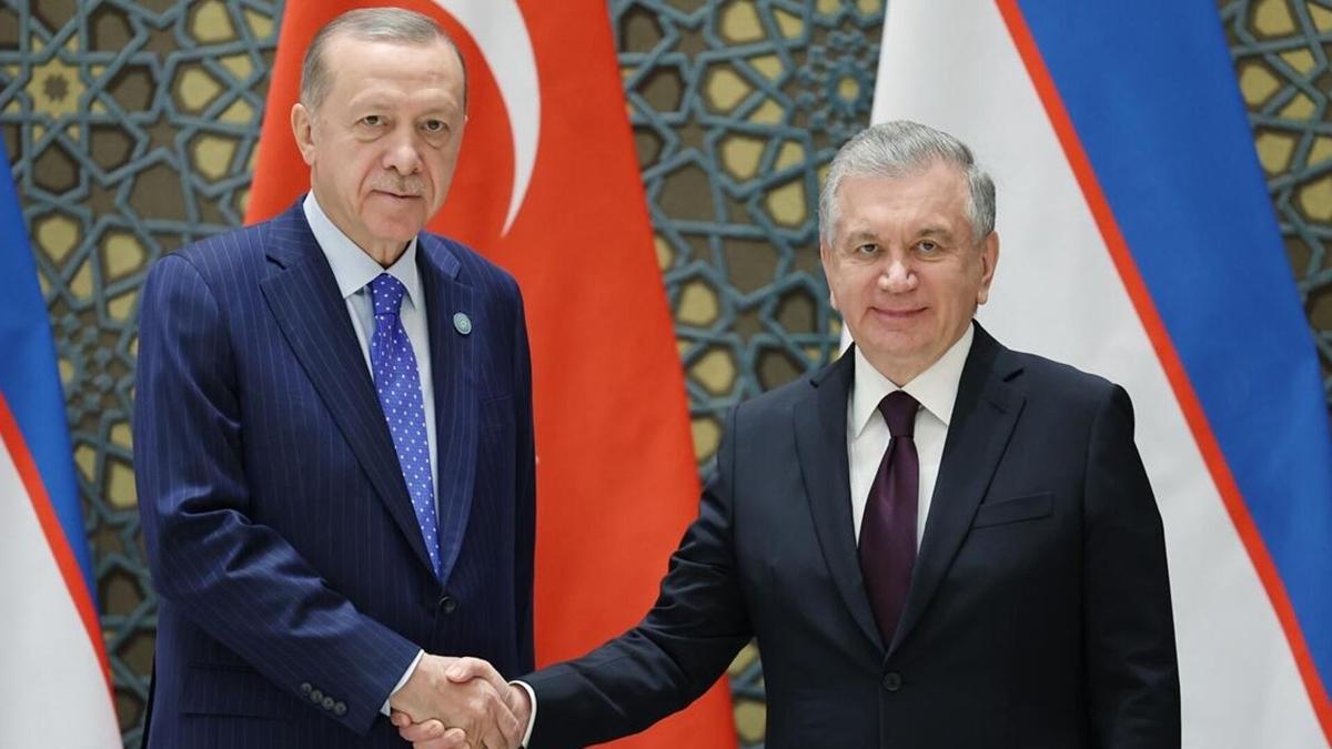 Cumhurbakan Erdoan, Mirziyoyev ile telefonda grt