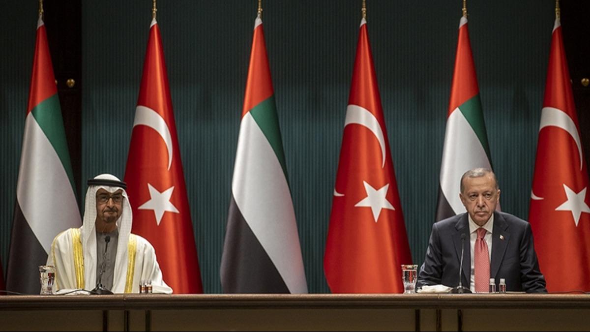 Cumhurbakan Erdoan, BAE Devlet Bakan Al Nahyan ile telefonda grt 