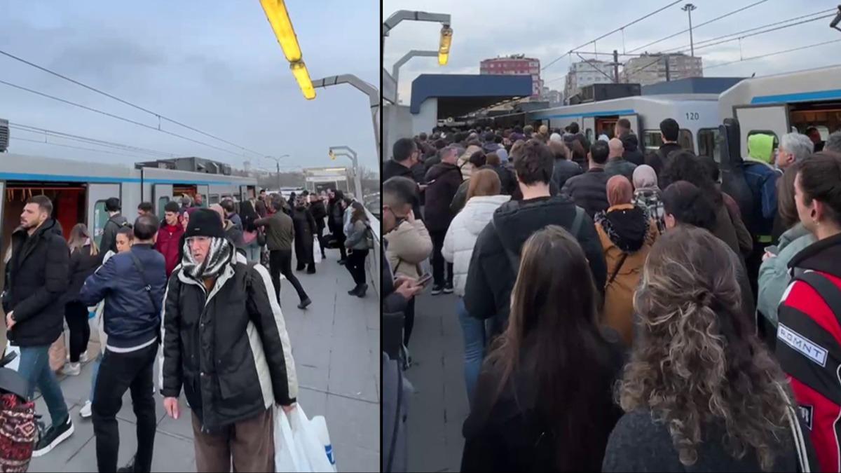 stanbul'da metro bozuldu, vatandalar yolda kald! Murat Kurum: 31 Mart'ta bu ile bitecek
