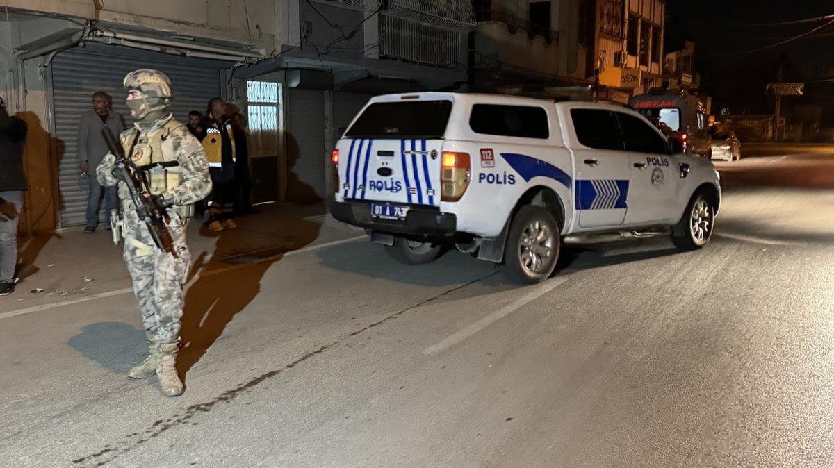 Adana'da polise silah ve bakla direnen kii gzaltna alnd 