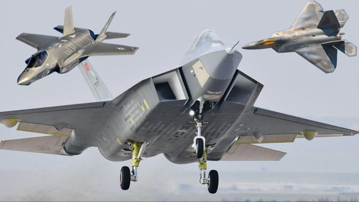 ABD medyas KAAN' F-35 ve F-22 ile kyaslad! ''Ankara'nn yeni 'Titan' gklere kt''