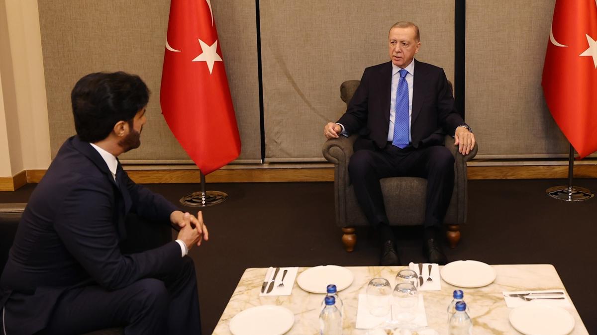 Cumhurbakan Erdoan, FIA Bakan Ben Sulayem'i kabul etti