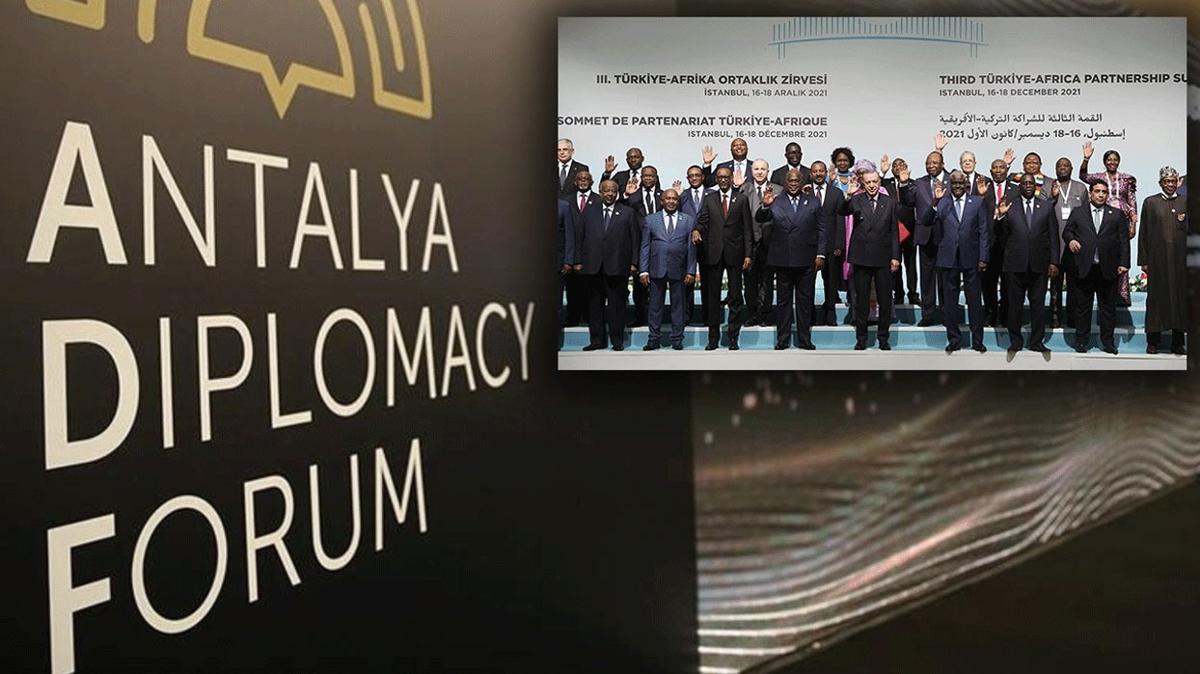 Antalya Diplomasi Forumu'nda Afrika rzgar! Trkiye'nin alm hamlesi etkisini gsterdi