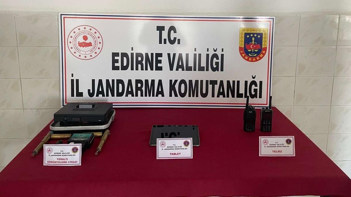 Edirne'de kaak kaz yapan 6 pheli sust yakaland 
