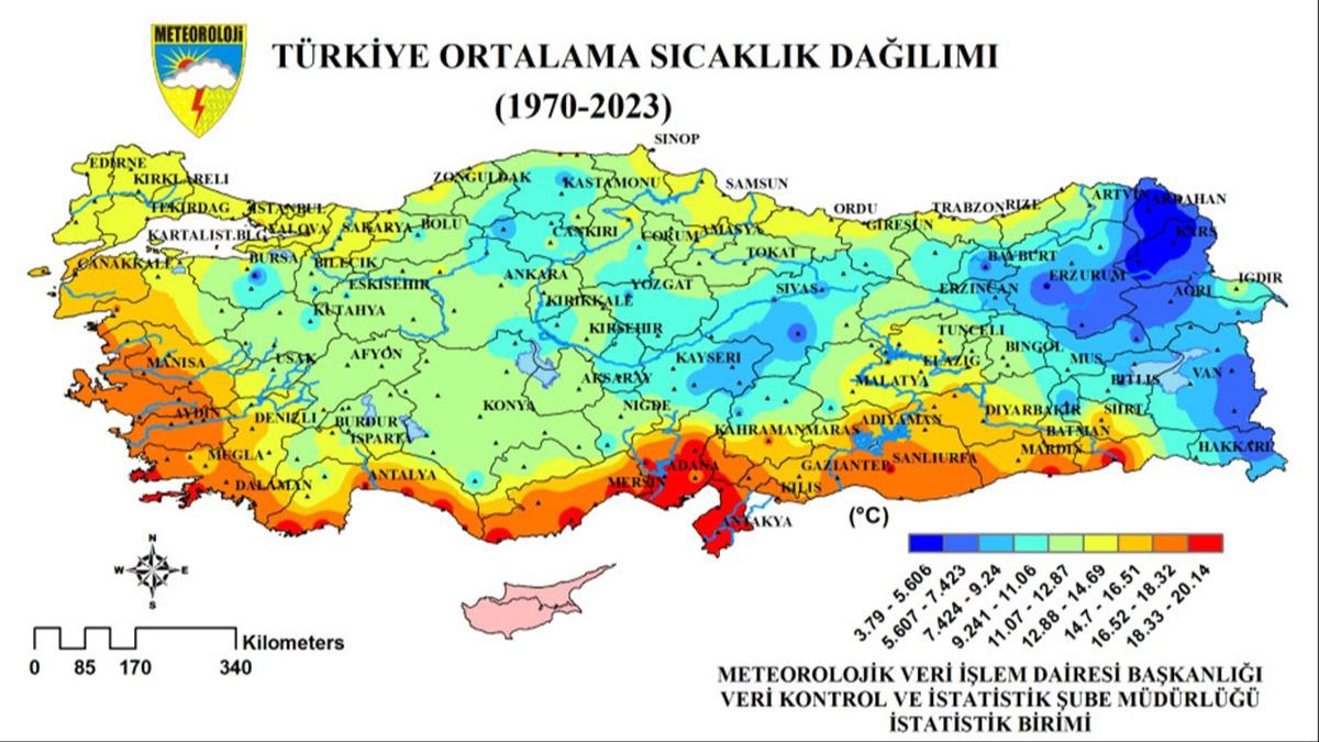 53 yllk sre incelendi! Trkiye'nin en scak ve en souk blgeleri belli oldu