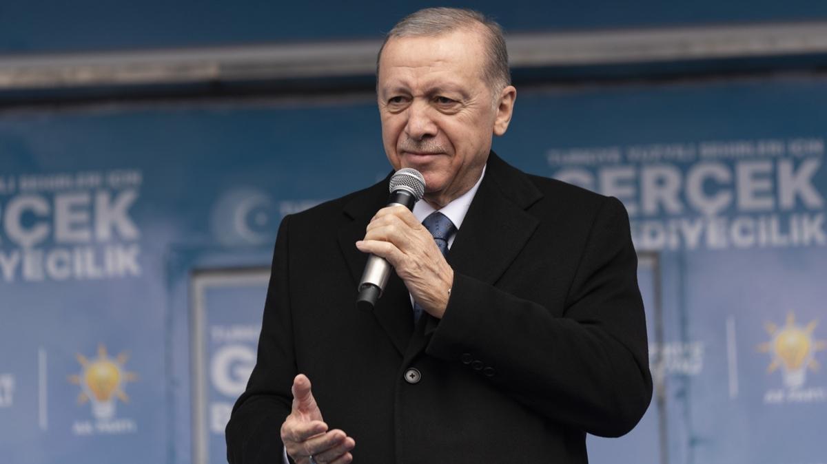 Cumhurbakan Erdoan'dan muhalefete tepki: ehirlerimizi geriye gtrdler