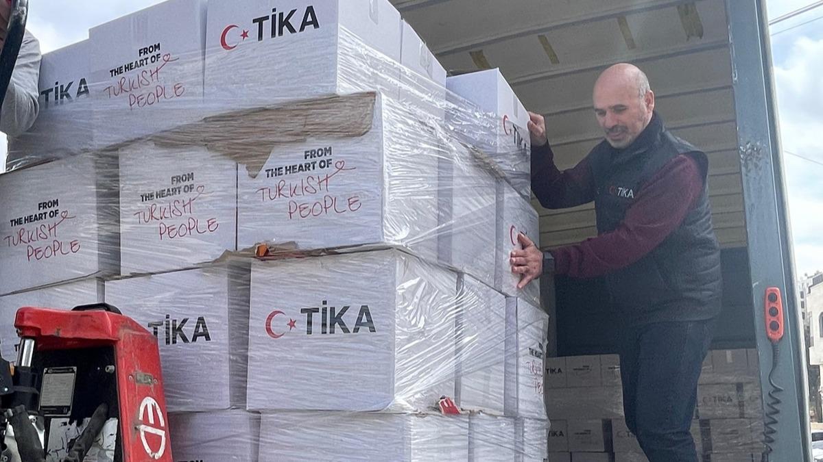 TKA, Filistin'deki mlteci kamplarna ramazan gda paketlerini teslim etti
