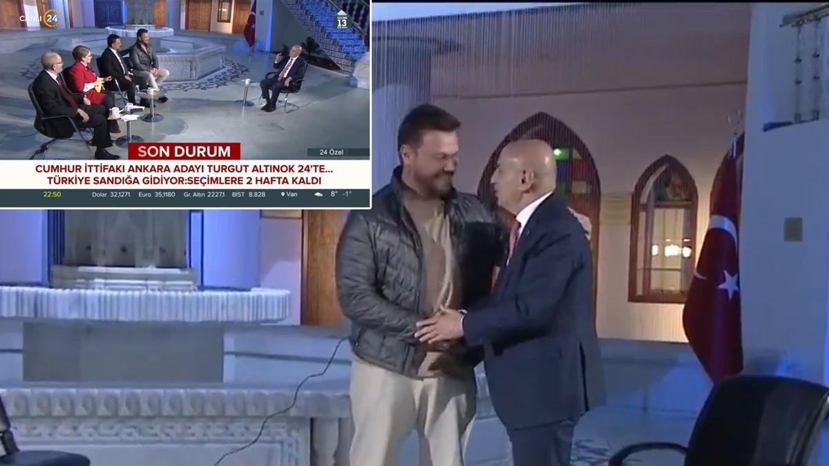 Sinan Akl'dan srpriz! 24 TV'de Altnok'un konuk olduu programa katld 
