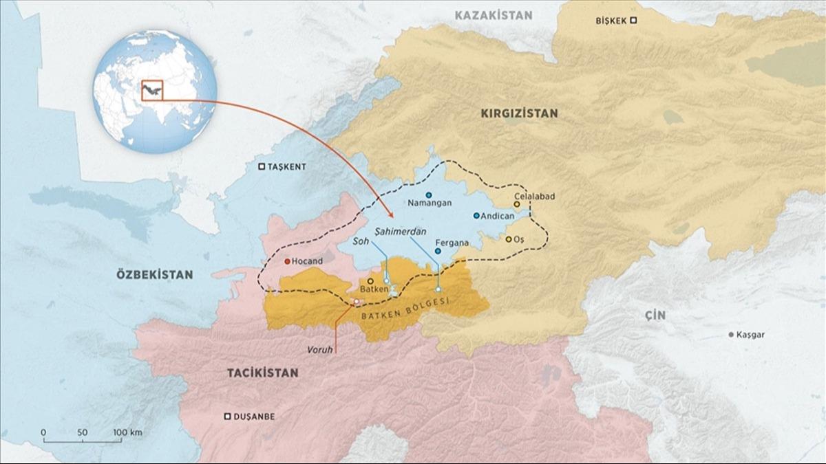 Krgz-Tacik snrnn tartmal ksmnn 10,7 kilometresi daha belirlendi