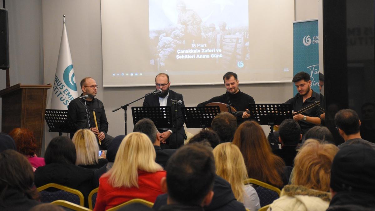 Saraybosna'daki Yunus Emre Enstits'nde anakkale Zaferi konseri dzenlendi