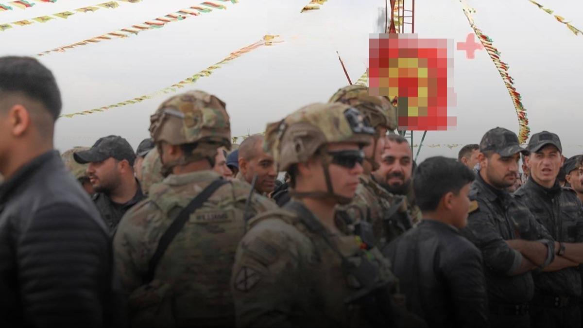 PKK ile ABD kol kola... Szde mttefik, paavralarn ald nevruz kutlamasna katld