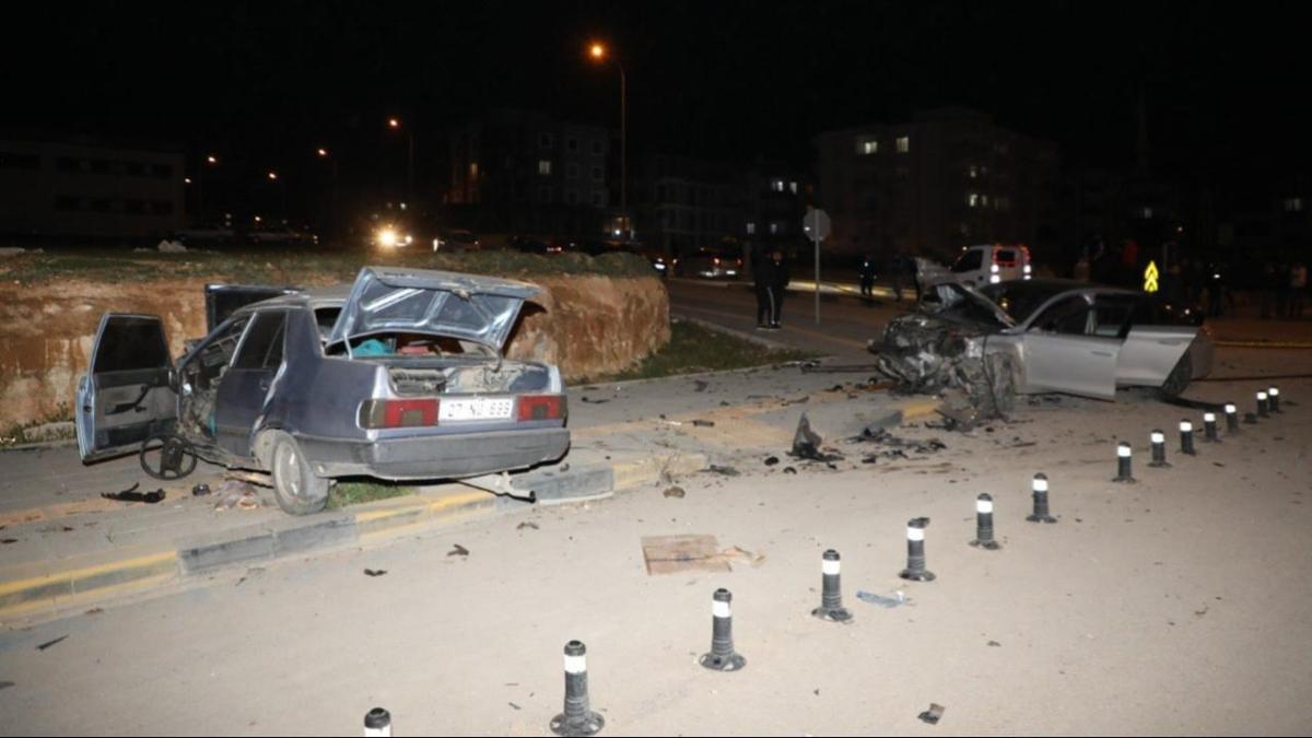 Gaziantep'te iki otomobil arpt: 7 yaral