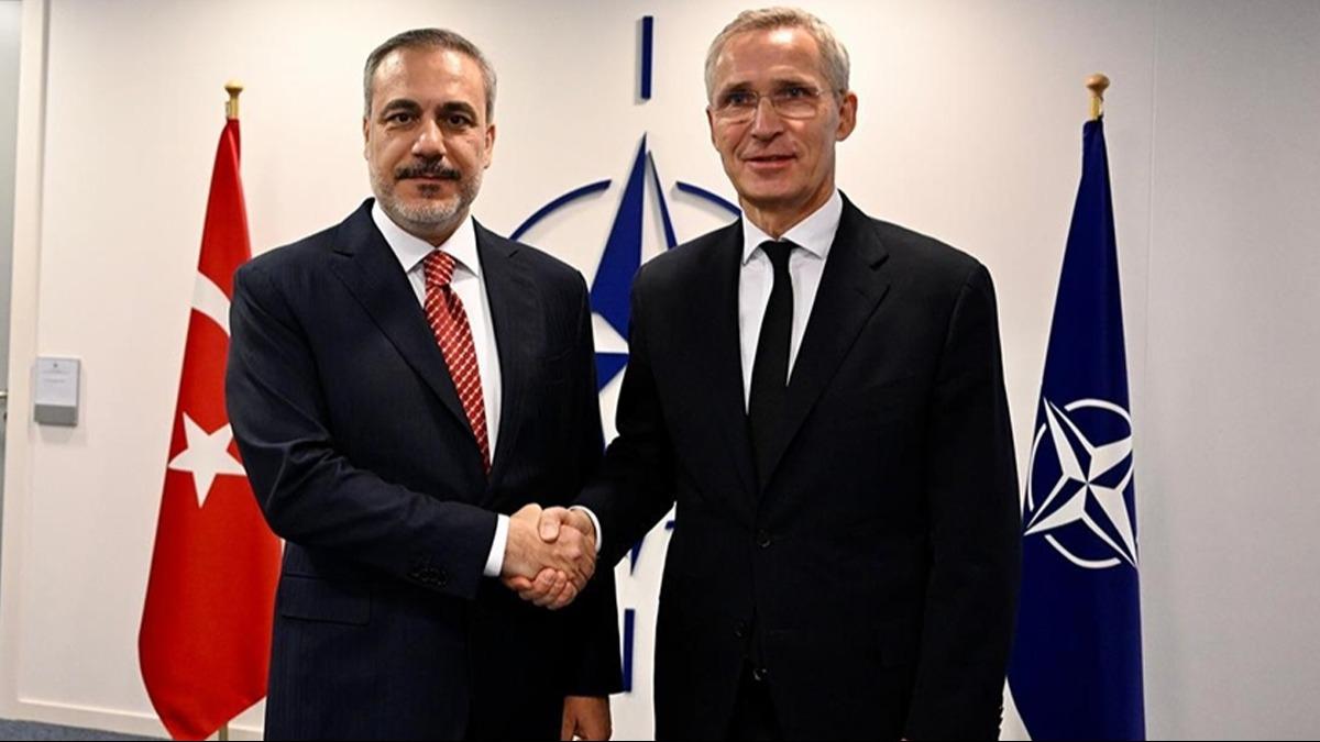 Bakan Fidan, NATO Genel Sekreteri Stoltenberg ile grt