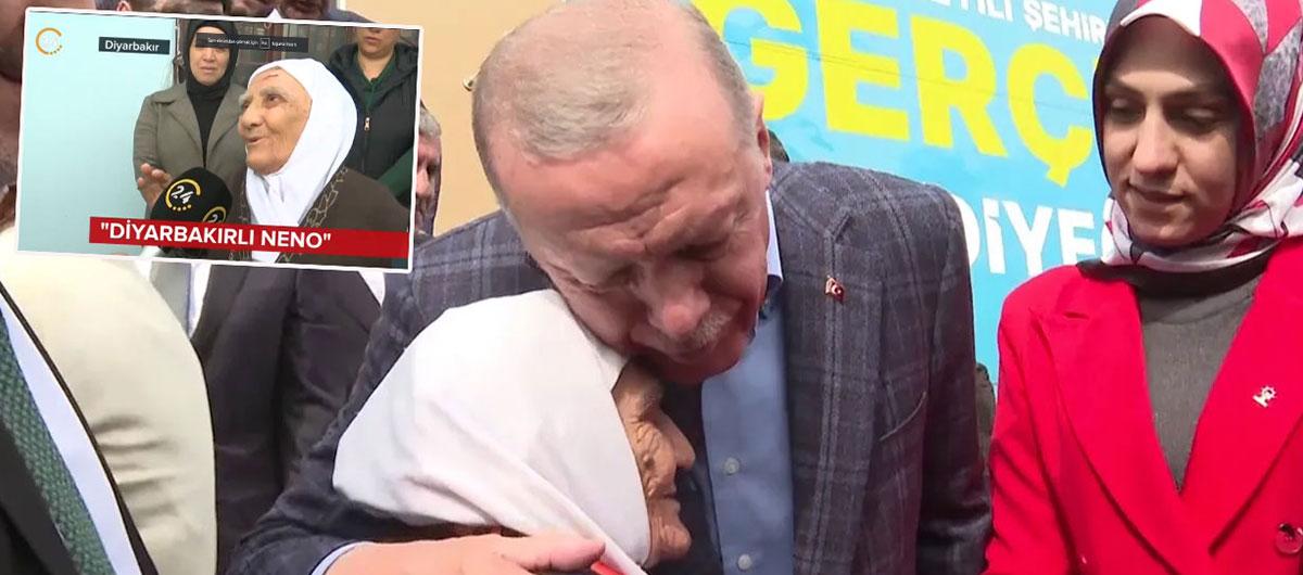 Diyarbakrl Neno'nun Cumhurbakan Erdoan sevgisi! O anlar 24 TV'ye aklad