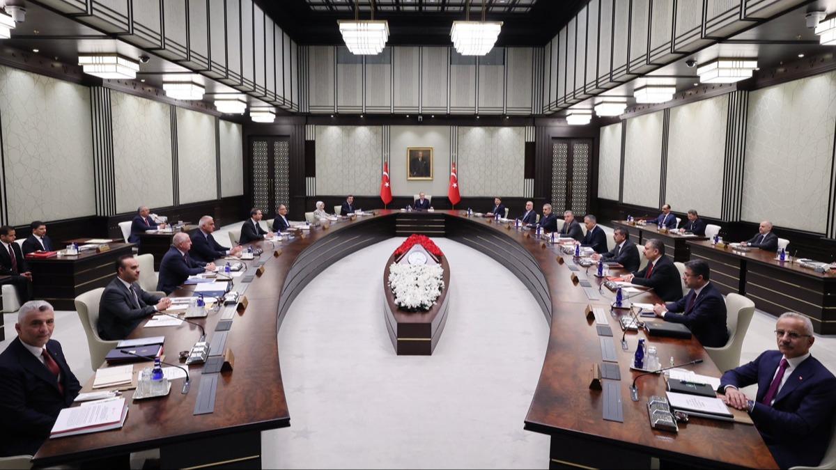 Kabinesi toplants sona erdi! Alnan kararlar Cumhurbakan Erdoan aklayacak