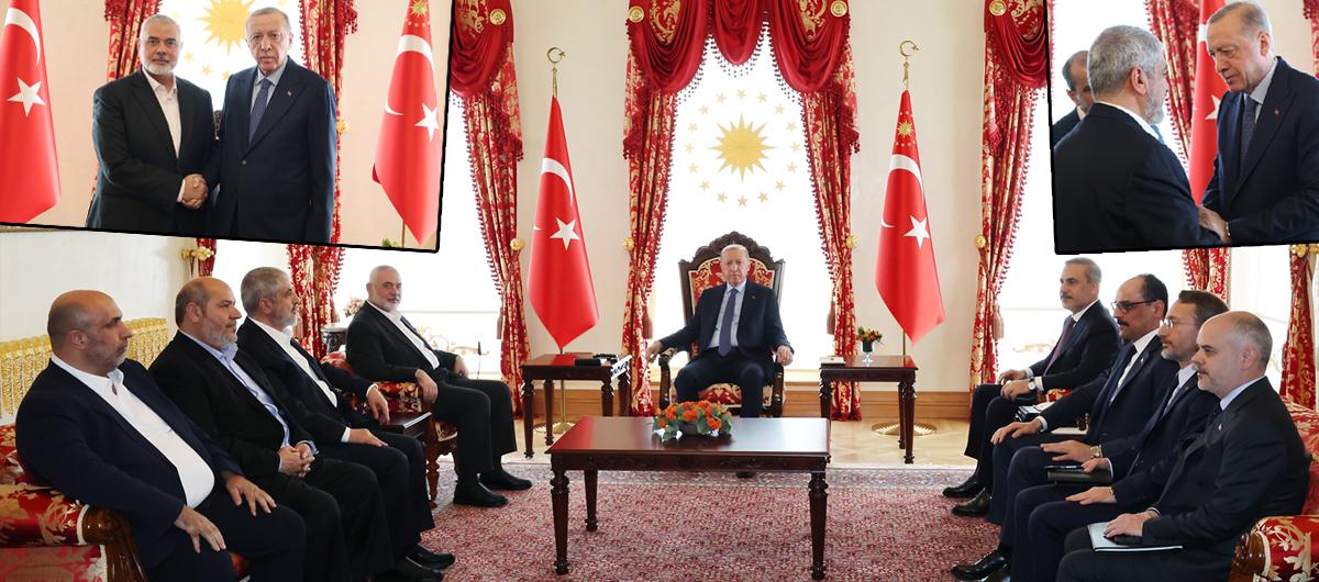 Dolmabahe'de kritik grme... Cumhurbakan Erdoan, Heniyye'yi kabul etti