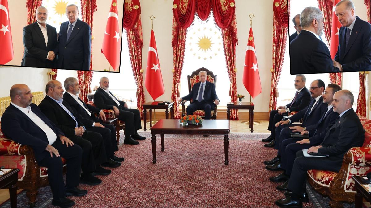 Dolmabahe'de kritik grme... Cumhurbakan Erdoan, Heniyye'yi kabul etti