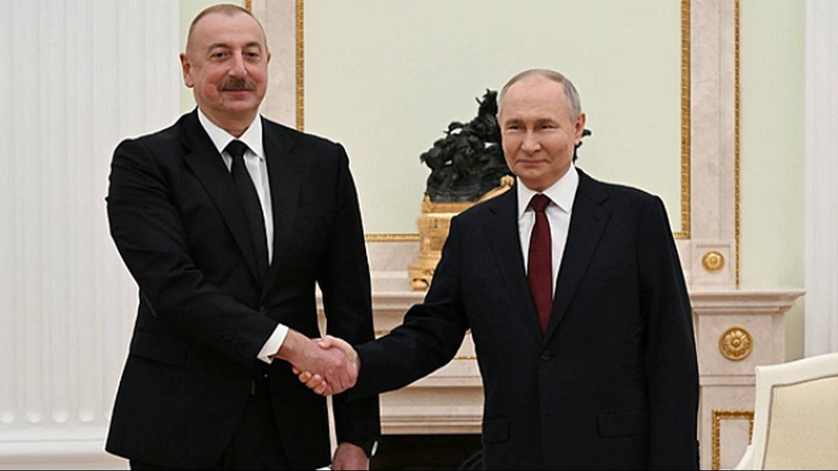 Aliyev ile Putin Moskova'da bir araya geldi 