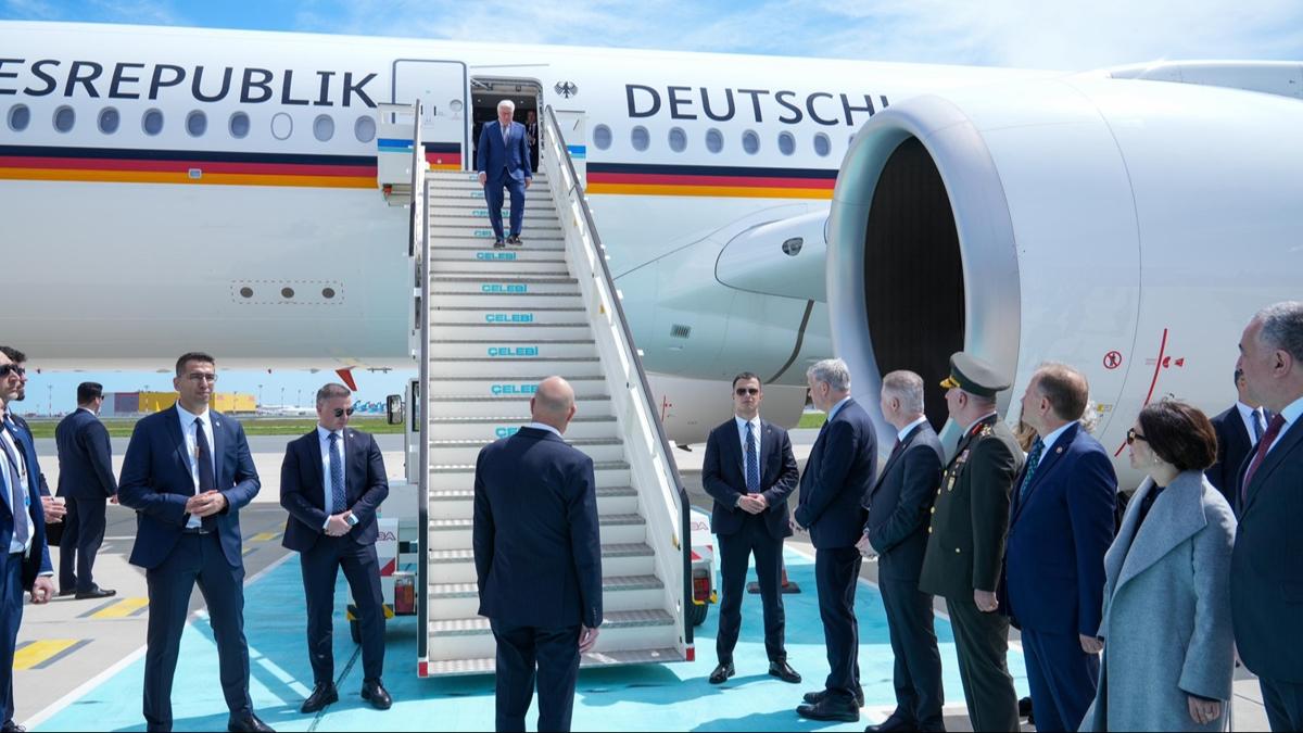 Almanya Cumhurbakan Steinmeier, stanbul'a geldi
