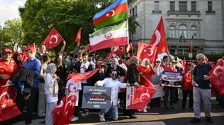 Washington'da Trklerden Ermeni provokasyonuna kar gsteri