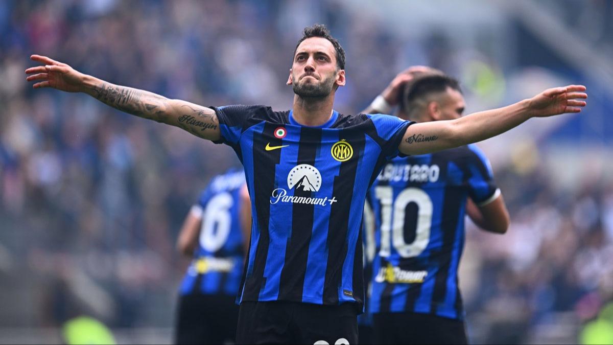 Inter, Hakan alhanolu ile kazanmaya devam ediyor