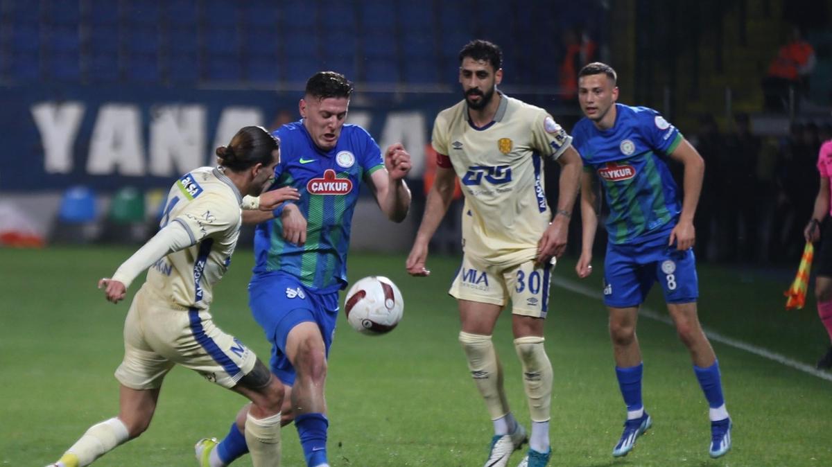 Rizespor ile Ankaragc puanlar paylat