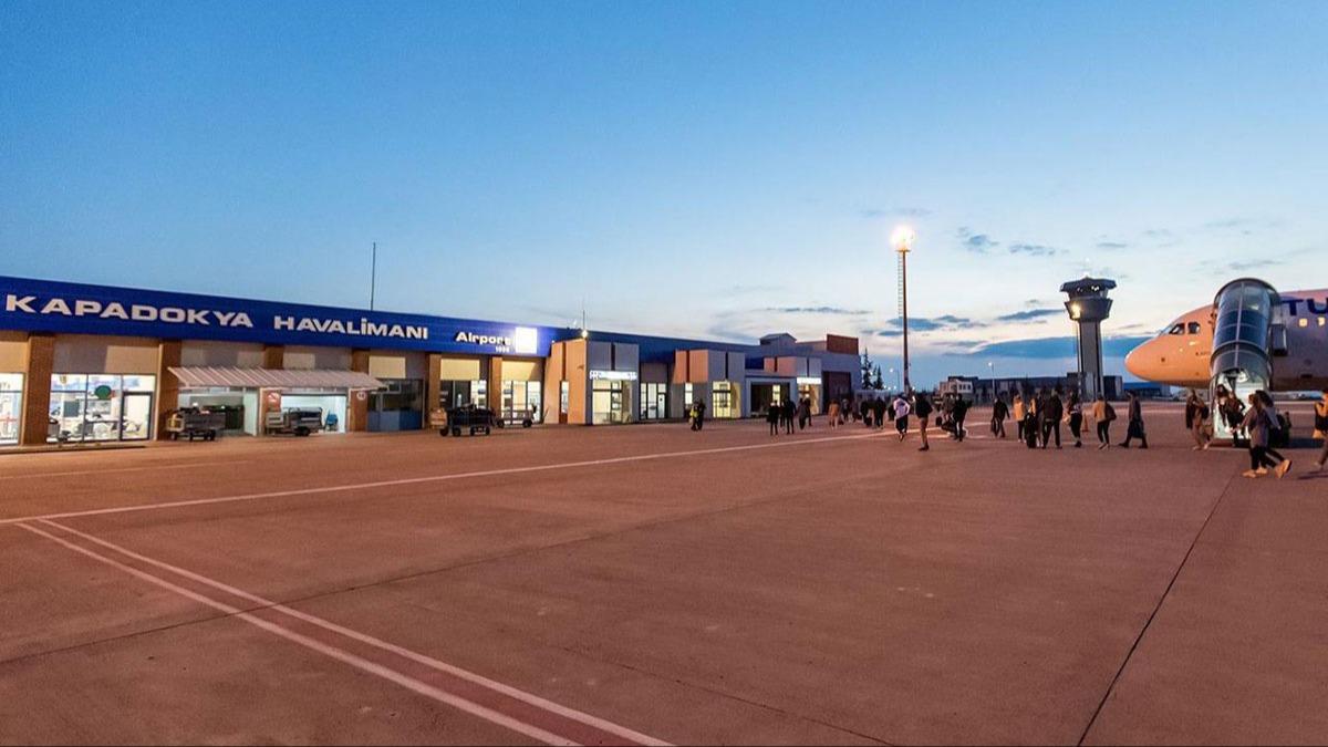 Nevehir Kapadokya Havaliman'nda 35 bin 532 yolcuya uu hizmet verildi