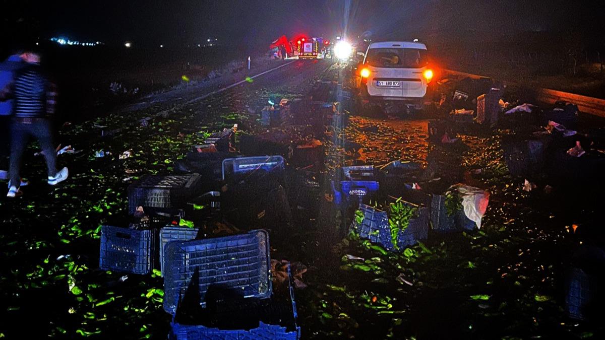 Nide'de zincirleme kaza: 2 kii hayatn kaybetti