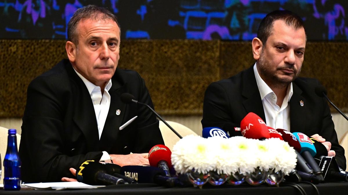 Trabzonspor'da ortak basn toplants! Erturul Doan ve Abdullah Avc'dan dikkat eken aklamalar 