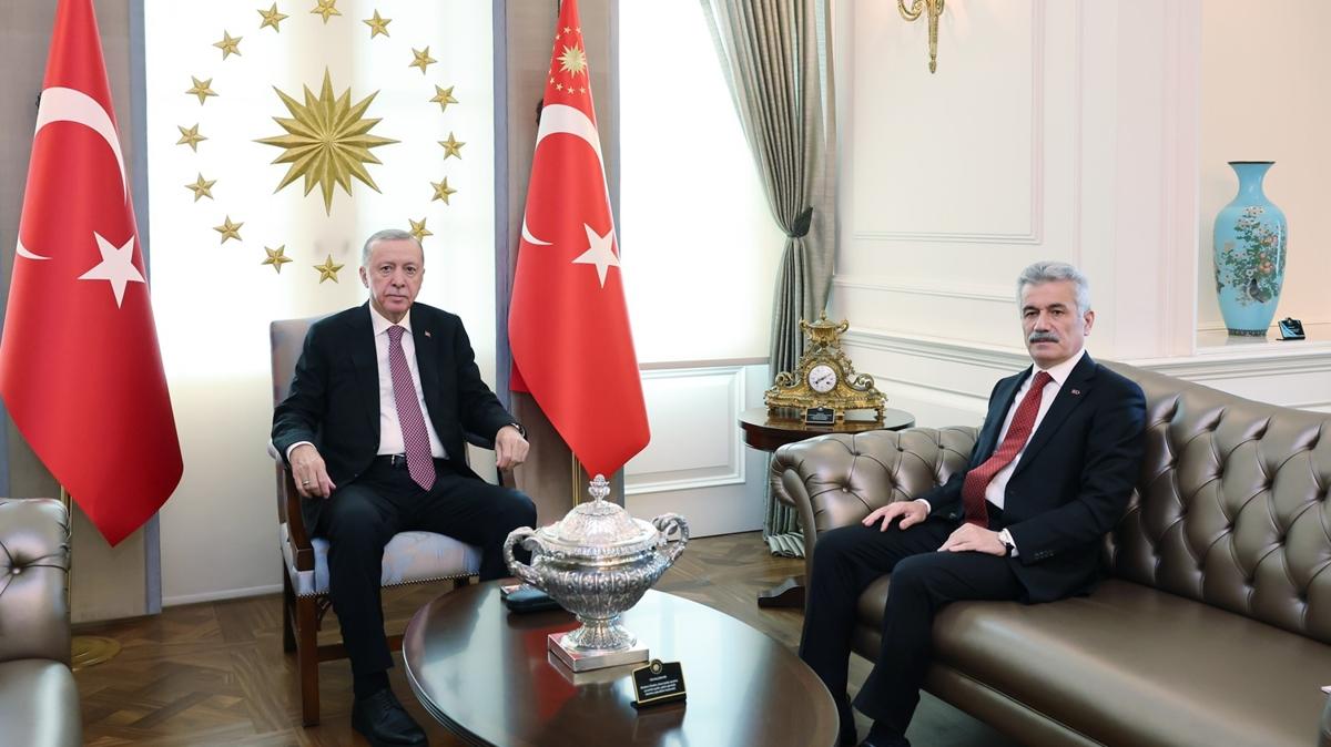 Cumhurbakan Erdoan, Dantay Bakan Yiit'i kabul etti