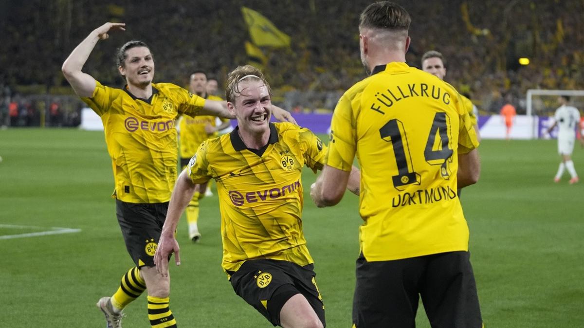 Dortmund, final kapsn aralad! Almanya'da PSG'yi tek golle getiler