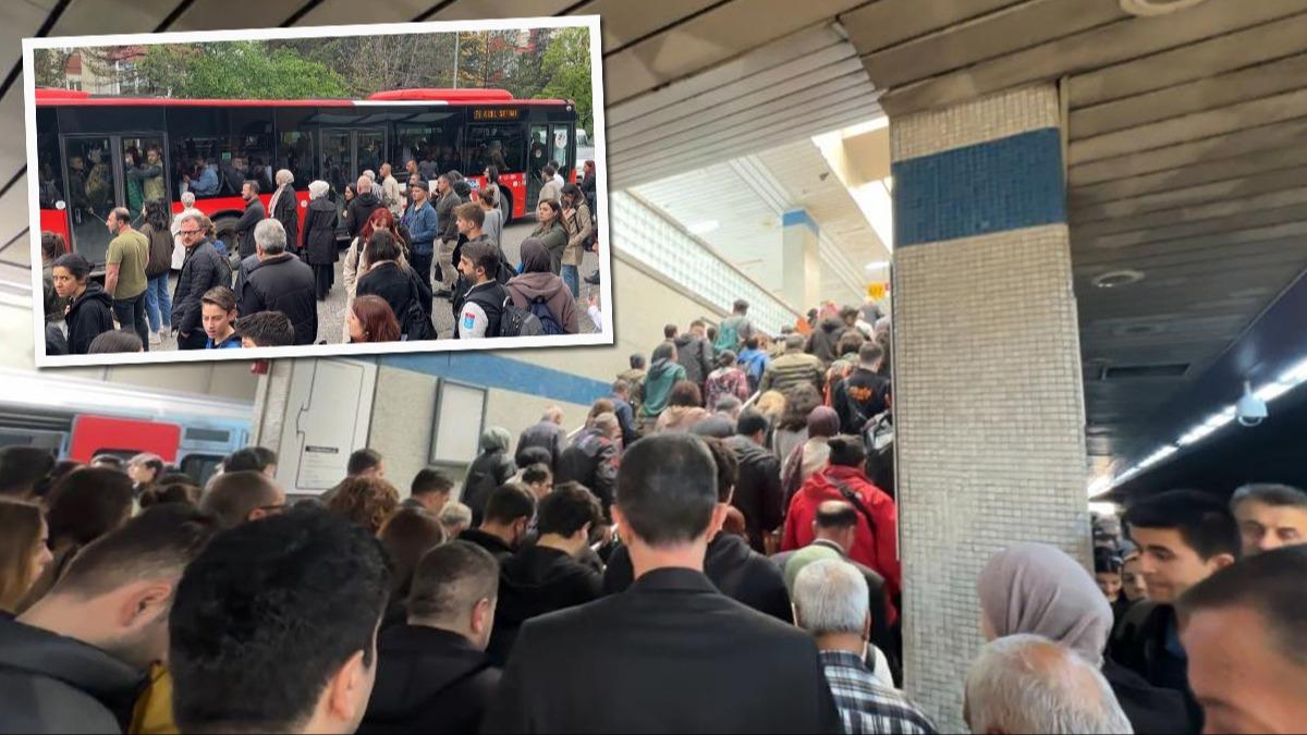 Ankara'da metro ile ulam fel! Baz istasyonlar hizmet d kald