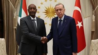 Cumhurbakan Erdoan, Sudan Egemenlik Konseyi Bakan Burhan ile grt