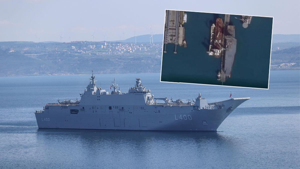 TCG Anadolu'dan ilham aldlar! Konteyner gemisini ''SHA gemisi''ne dntrdler