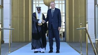 Cumhurbakan Erdoan, Kuveyt Emirini resmi trenle karlad