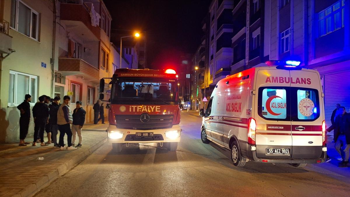 Samsun'da korkutan yangn: 3 yandaki ocuk hastanelik oldu