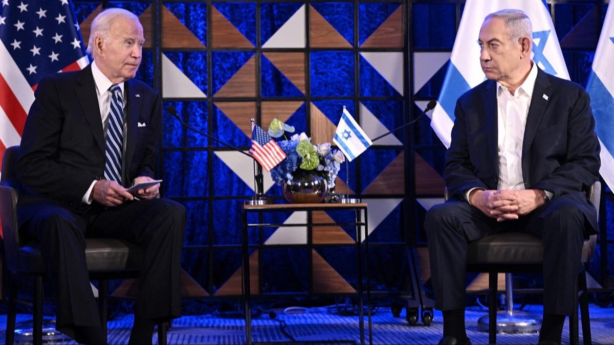 Netanyahu'dan Biden'a rest! ''Gerekiyorsa yalnz duracaz''