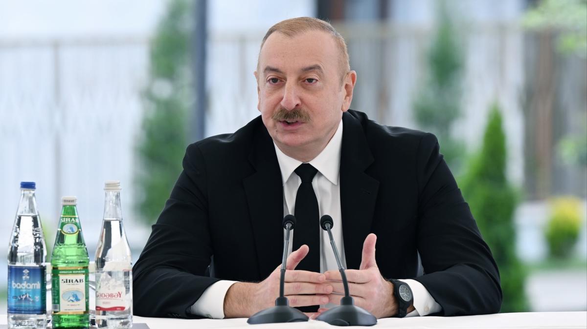 Aliyev'den Fransa'ya gzda gibi k: Kimse bizi olacaklardan sorumlu tutmasn