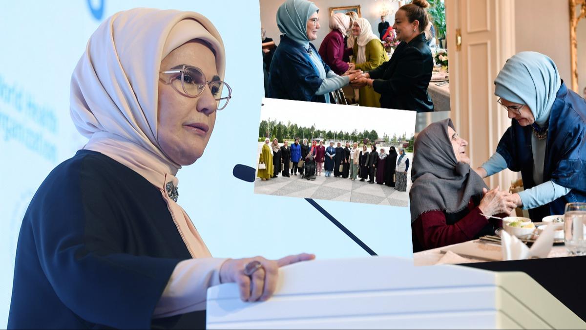 ''Milletin Evi''nde anlaml buluma! Emine Erdoan: Filistin'in gl kadnlarnn acsn paylayoruz