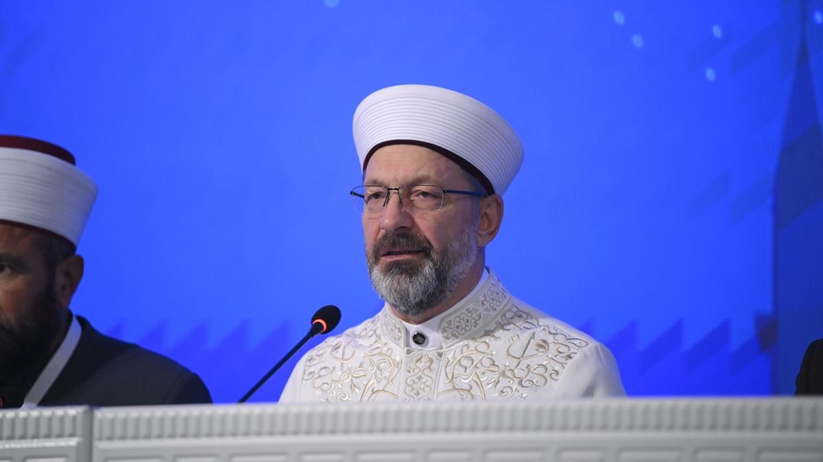 Diyanet leri Bakan Erba: Aile paralanrsa, aile bozulursa, aile ifsat olursa toplum ifsat olur