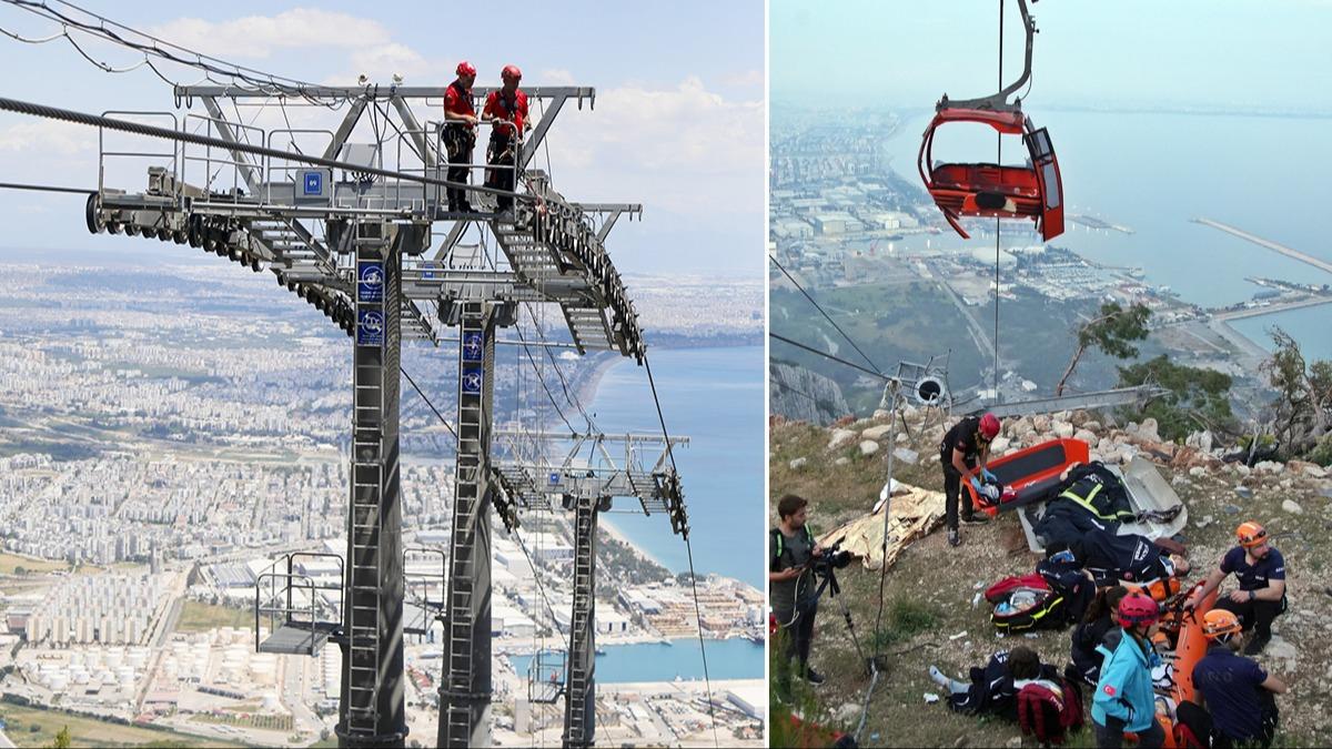 Antalya'daki teleferik kazasnda yeni detaylar ortaya kt! 2 dakikada tahliye edilebilir hale getirmiler