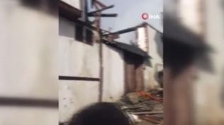 Beypazar'nda yangn! 4 tarihi ev tamamen yand
