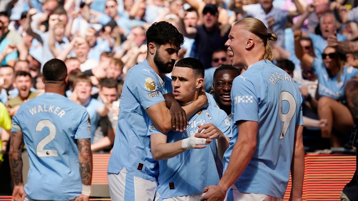 Ligi domine ettiler! ngiltere'de ampiyon Manchester City