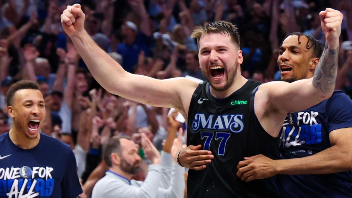 Luka Doncic ''triple double'' yapt, Mavericks konferans finaline kt
