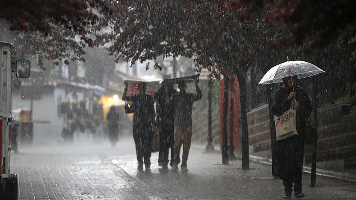 Meteoroloji baz illeri uyard! Kuvvetli ya geliyor