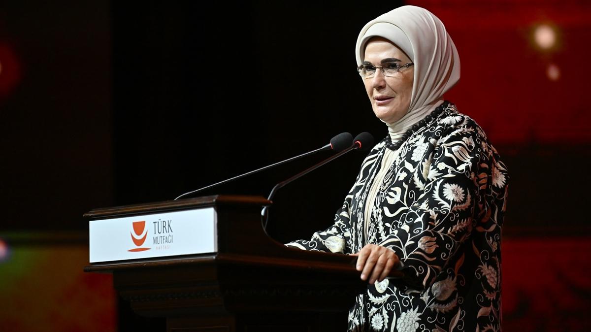 Emine Erdoan: Trkiye kkl bir mutfak kltrne sahip